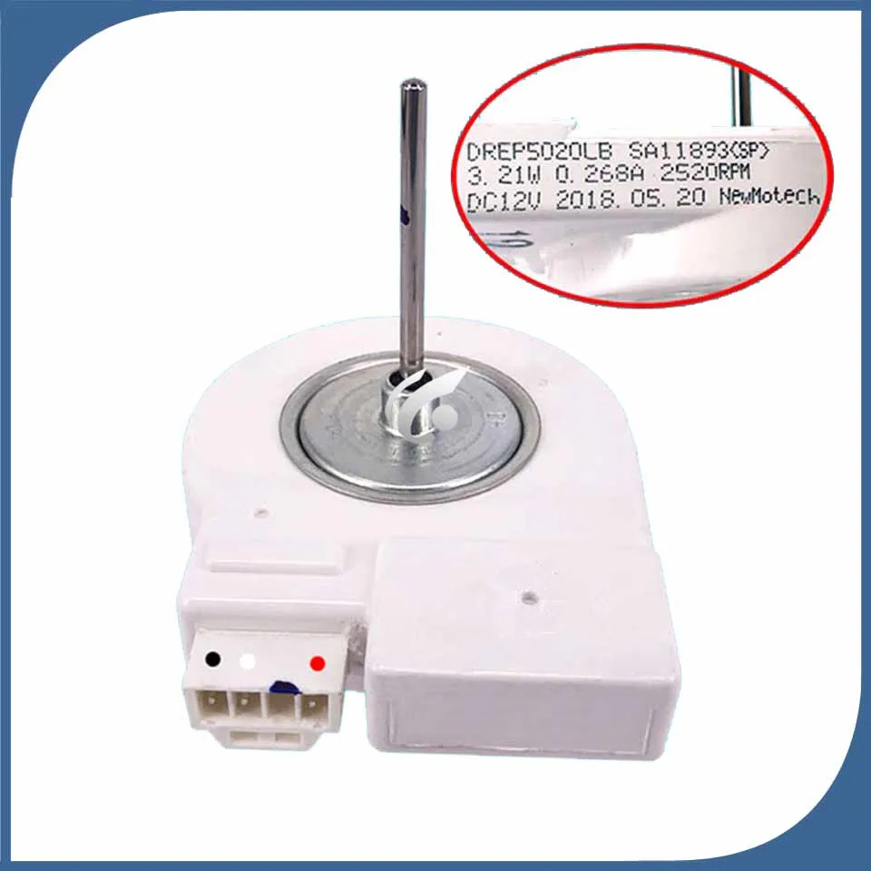 Новый хороший рабочий двигатель вентилятора вентиляции холодильника DREP5020LB DC12V 3