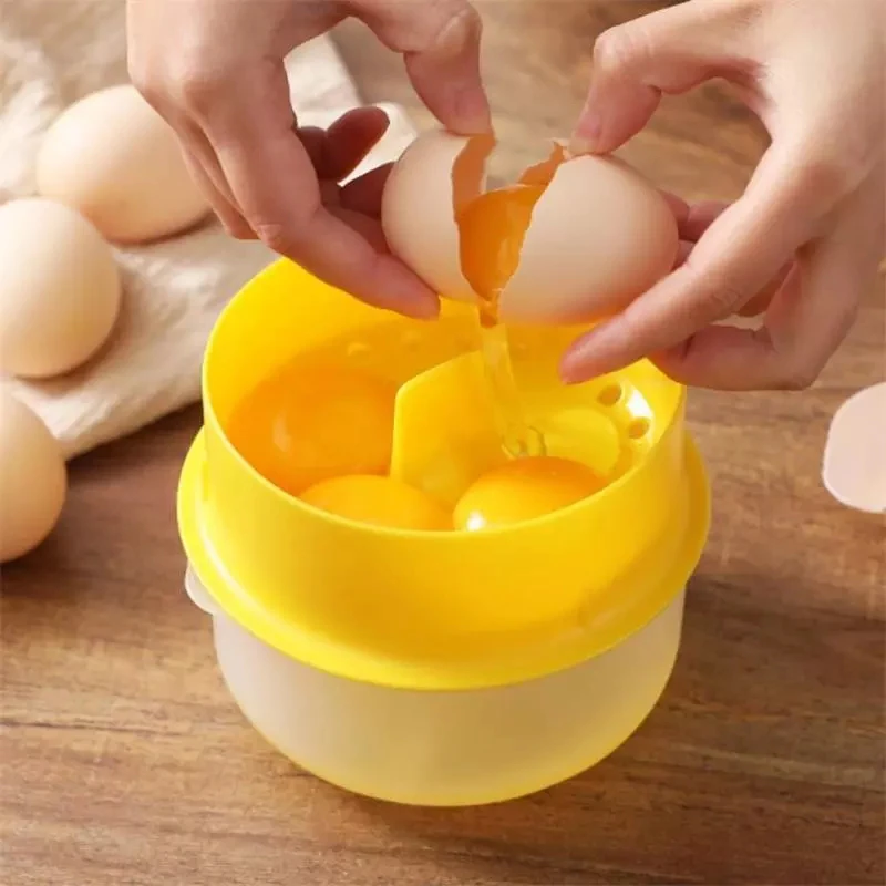 

Egg Cooker Egg Yolk Separator Unique Egg White Yolk Filter Egg Steamer DIY Handmade Dessert Baking Kitchen Accessories