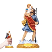 st joseph and child jesus figure catholic religious statue sculpture catholic religious renaissance collection decoration table