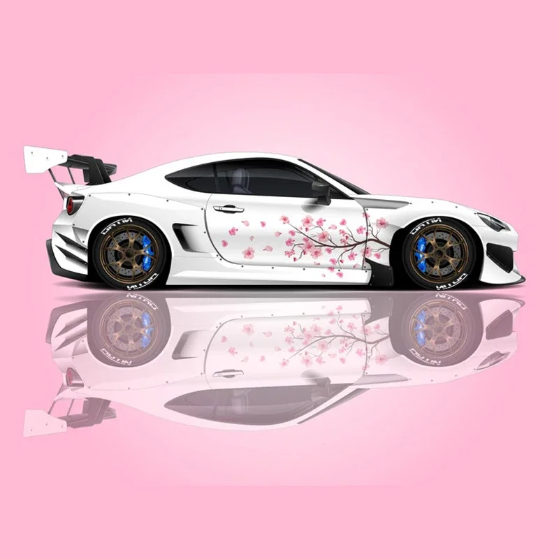 Сакура Cherry Blossom Livery японская боковая наклейка на автомобиль универсальный размер