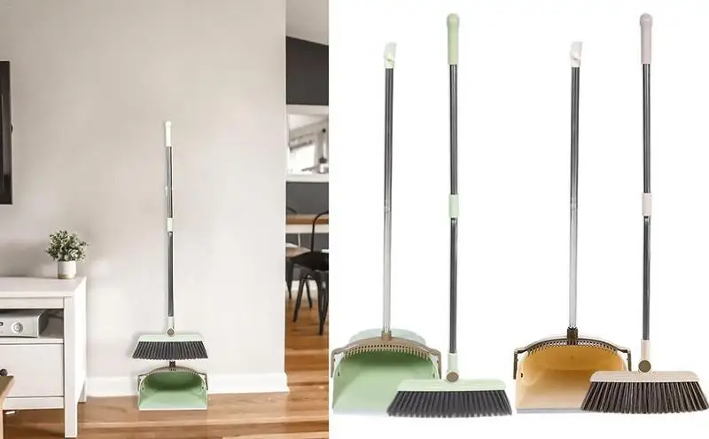 

Broom And Dustpan Set Long-Handled Versatile Broom And Dustpan Set Easy To Sweep Up Dust And Dirt For Indoor Outdoor Lobby