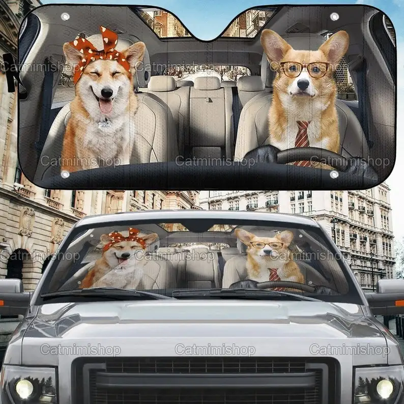 

Corgi Car Sun Shade, Funny Corgi Sun Shade, Corgi Car Accessory, Corgi Car Windshield, Windshield Sun Shade, Corgi Lover Gift LN