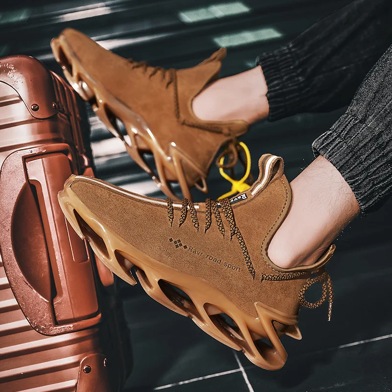 

Мужские кожаные кроссовки, повседневная обувь, амортизирующая подошва, дизайнерские, роскошные дышащие, удобная прогулочная обувь