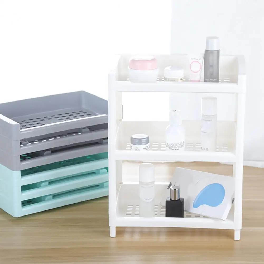 

Storage Shelf Simple Decorative Stable Foldable Anti-slip Cosmetics Shelf for Home Storage Organizer Storage Rack