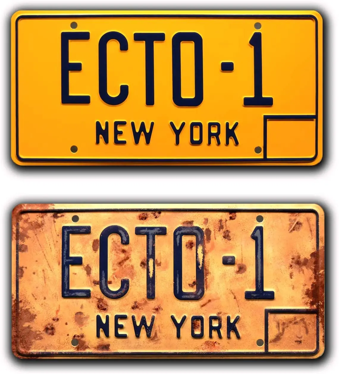 

Celebrity Machines Ghostbusters Afterlife | ECTO-1 | Metal Stamped License Plates