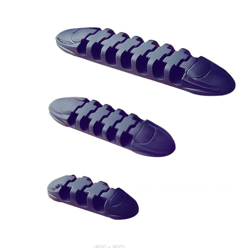 Органайзер для кабеля силиконовый держатель USB гибкие зажимы управления кабелем