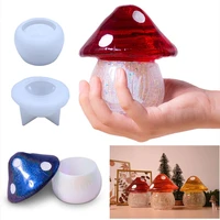 christmas gifts clay molds epoxy jewelry making tools silicone mold for resin mushroom storage box mold casting mould