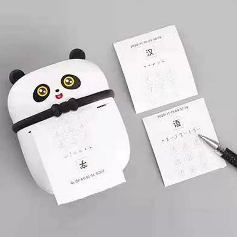 

Pocket Thermal Printer Panda-shaped Portable Mini Wireless Bluetooth Label Photo Printers Fast Printing For Photo Album DIY Home