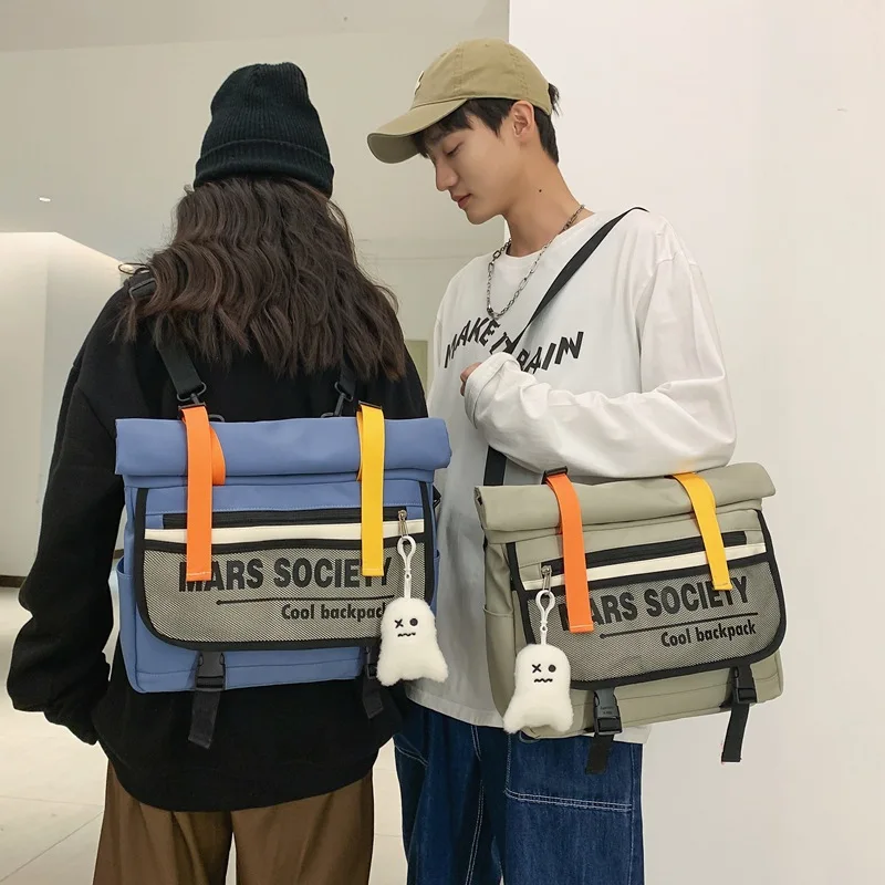 

Women Men Backpack Large Student Shoulder Bags Fashion Unisex Bookbag Canvas Laptop Backpacks for School Teenagers 2022 Rucksack
