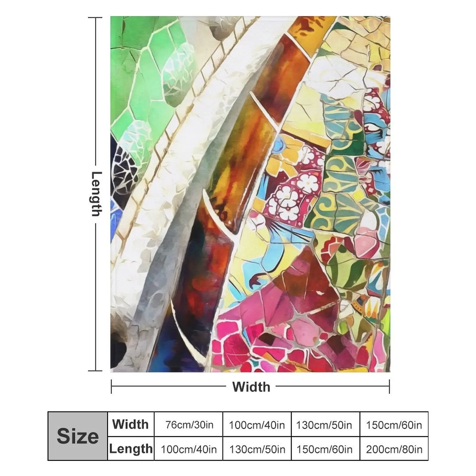 Gaudi Barselona плюшевое одеяло