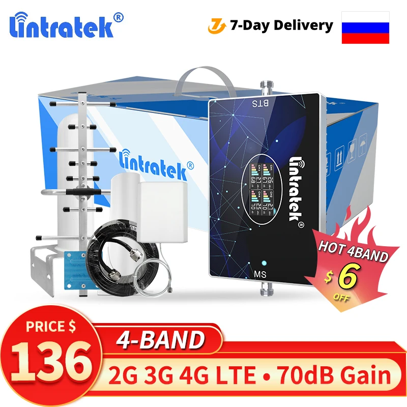 Najtaniej Lintratek 4 Band GSM 2G 3G 4G Wzmacniacz Sygnału LTE B28 700 800 850 900 1800 2100 2600 Wzmacniacz Komórkowy 70dB Repeater AWS Szt. Zestaw Tanie Lintratek 4 Band GSM 2G 3G 4G Wzmacniacz Sygnału LTE B28 700 800 850 900 1800 2100 2600 Wzmacniacz Komórkowy 70dB Repeater AWS Szt. Zestaw