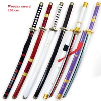 roronoa zoro wooden sword 102cm cosplay japanese anime peripheral performance weapons and equipment fashion ornaments gifts