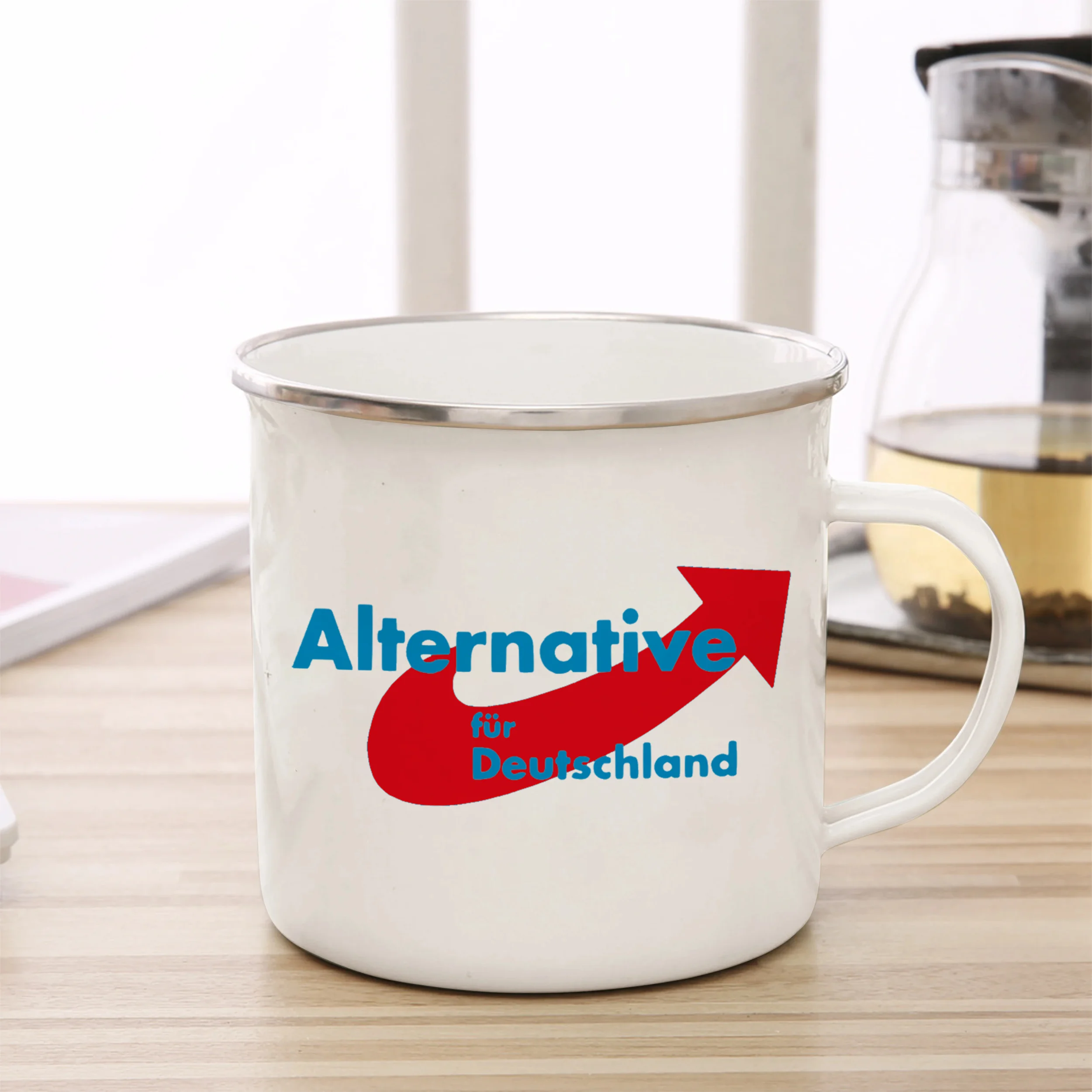 Альтернатива для Германии эмалированная чашка AFD кружка 11 унций забавная