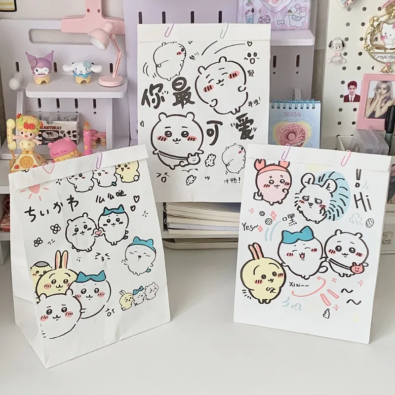 1 шт. аниме Chiikawa мультфильм сумка бумажный пакет большой емкости Kawaii девчачье