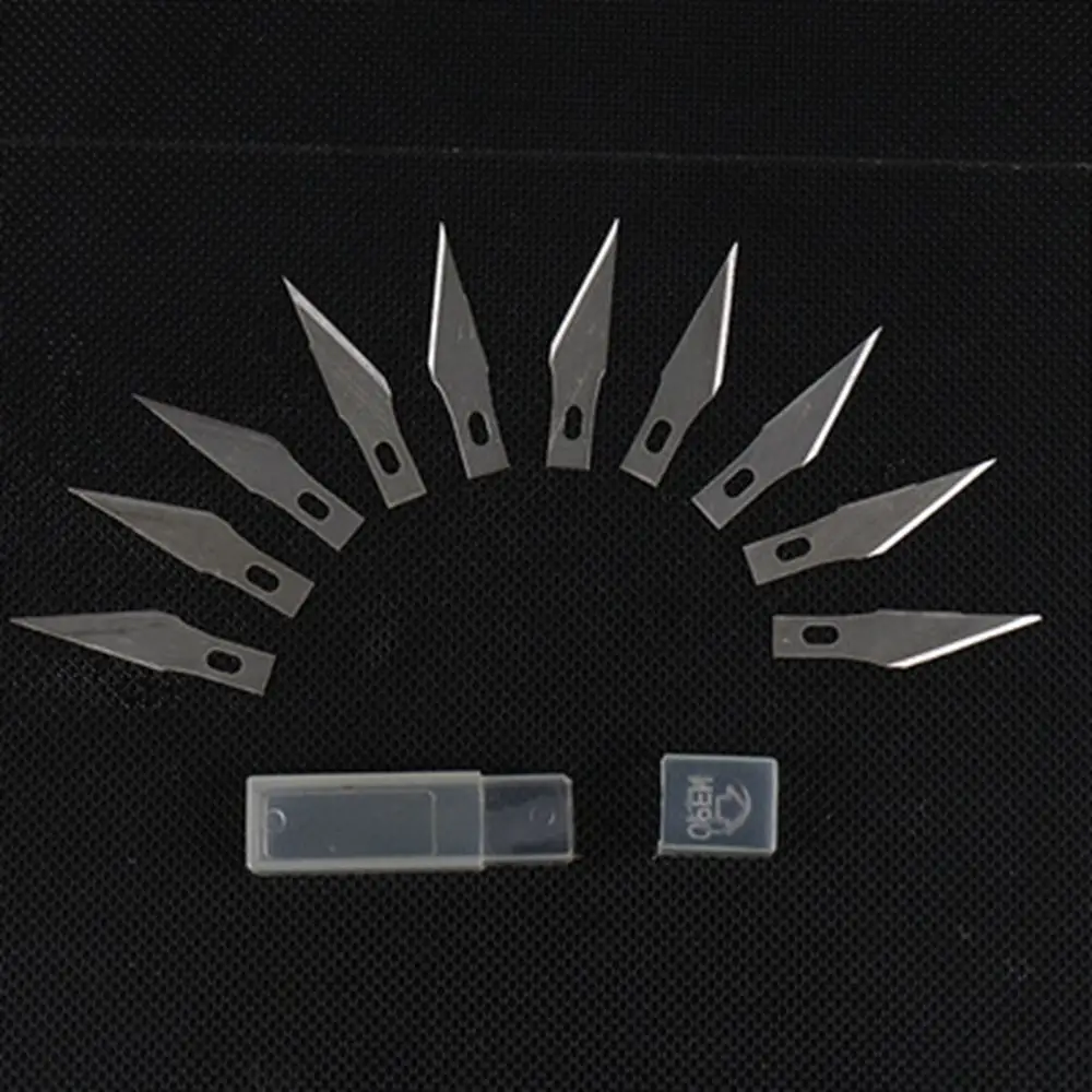 

10pcs/set for Mobile Phone Non-Slip Hand Tools Engraving 10pcs Blades Cutter Scalpel Knife Parts Craft Knives PCB Repair