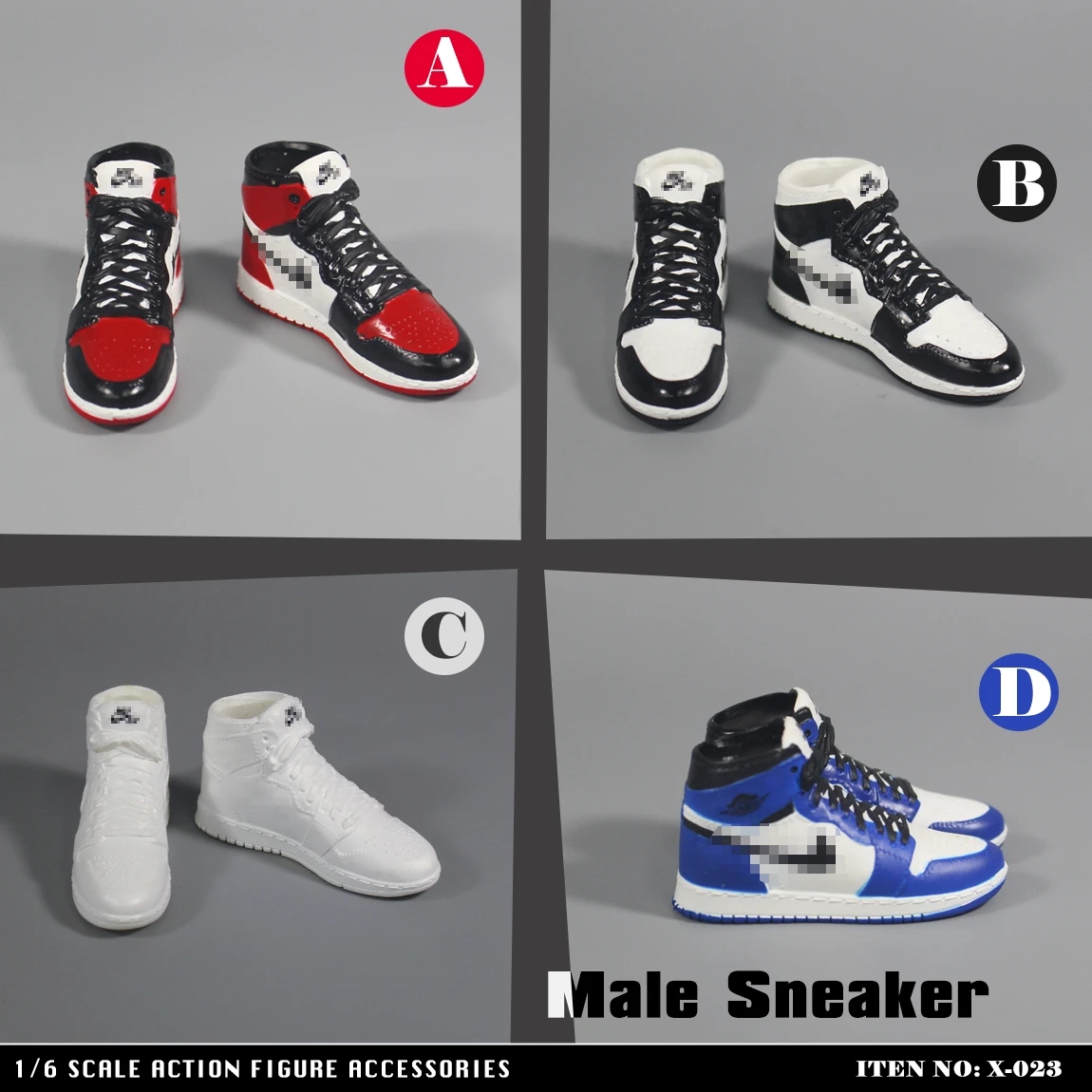 

New 1/6 Scale Action Figure Accessories 4 Colors Plastic Shoes for 12inch Male or Female TBL PHIC Body Fashion BJD Dolls Gifts