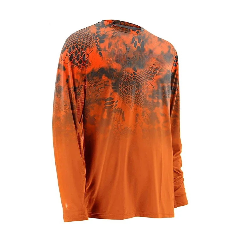 Новинка Мужская одежда для рыбалки свитшот с длинным рукавом и защитой от