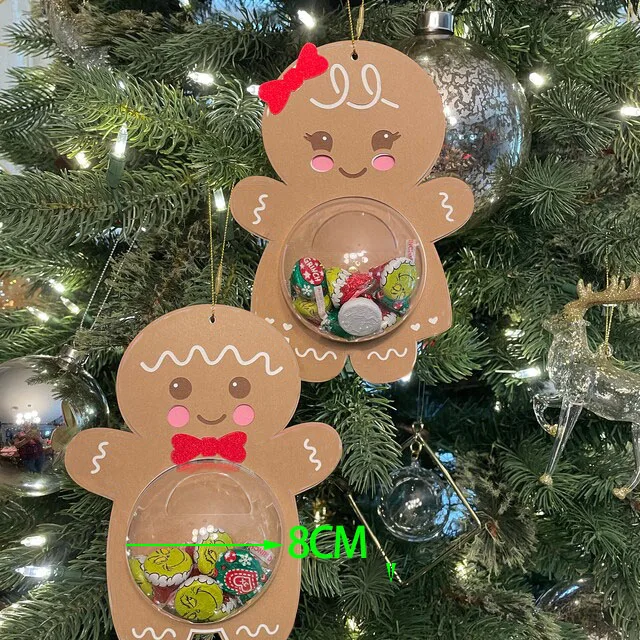 

8cm Dome Christmas Gingerbread Candy Holder Metal Cutting Die for Party Birthday Dec Craft Gift Making