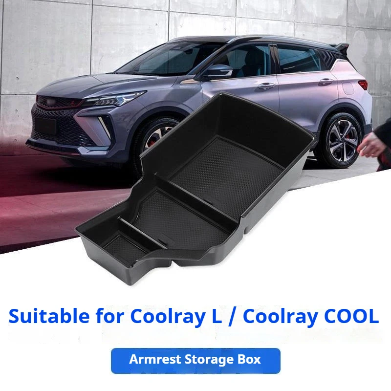 Фото Органайзер для центрального подлокотника автомобиля Geely Binyue L Coolray L Proton X50 2022-2025, пластиковый бокс для хранения аксессуаров №1