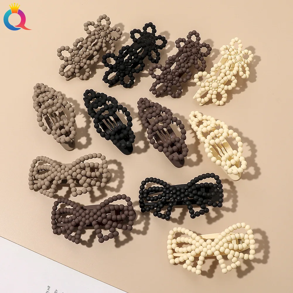 

Simple Frosted Duck Mouth with Milk Tea Color Hair Clip Barrette Face Clip Fringe Hair Clip Girls Hair Accessories Hair Pin