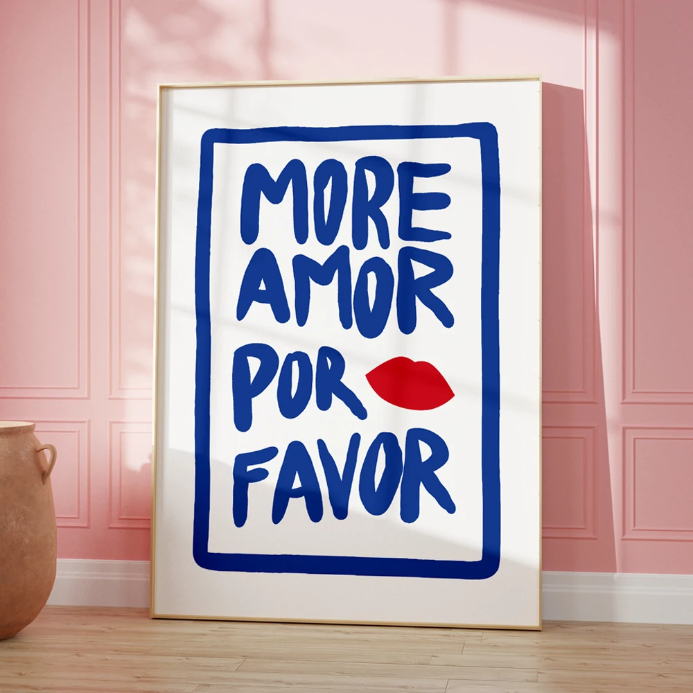 

Настенная живопись QIPINGART "More Amor Por Favor"