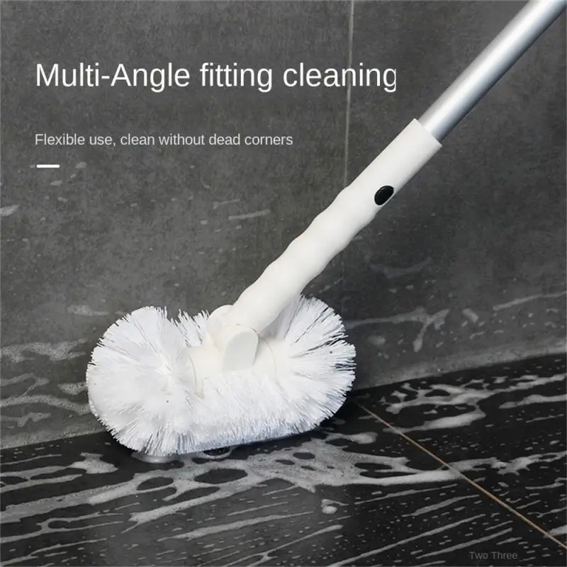 

Telescopic Long Handle Floor Brush No Dead Corner Cleaning Bathroom Scrubbing Tool Multi-function Toilet Hard Brush