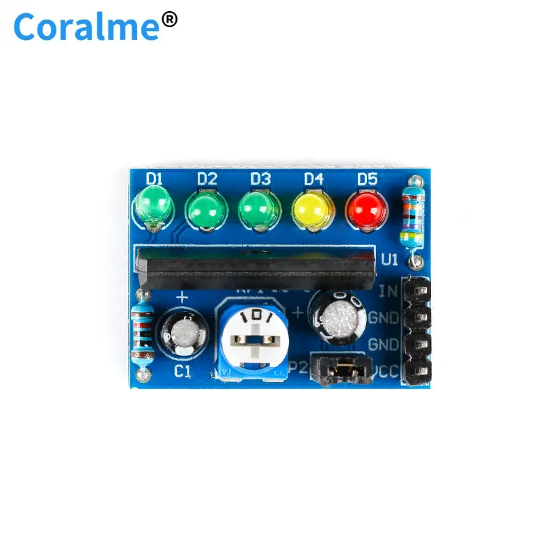 

5pcs Audio Level Indicator Power Level Indicator Level Indicating Module KA2284 3.5V-12V Controller AC DC Pcb Board