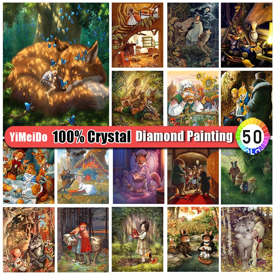 

YiMeiDo 100% Алмазная картина с кристаллами Девушка Аниме Картина Набор для вышивки крестиком полностью круглая Алмазная мозаика мультяшная вышивка искусство