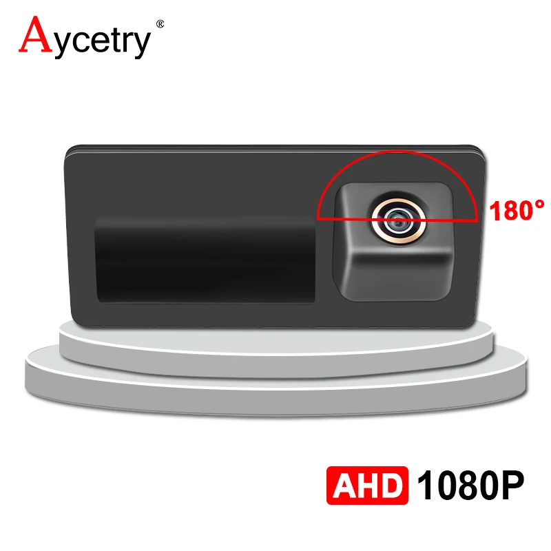 180 ° AHD 1080P Автомобильная камера заднего вида с ручкой багажника для Audi A3 A4 A5 S5 Q3 Q5 VW