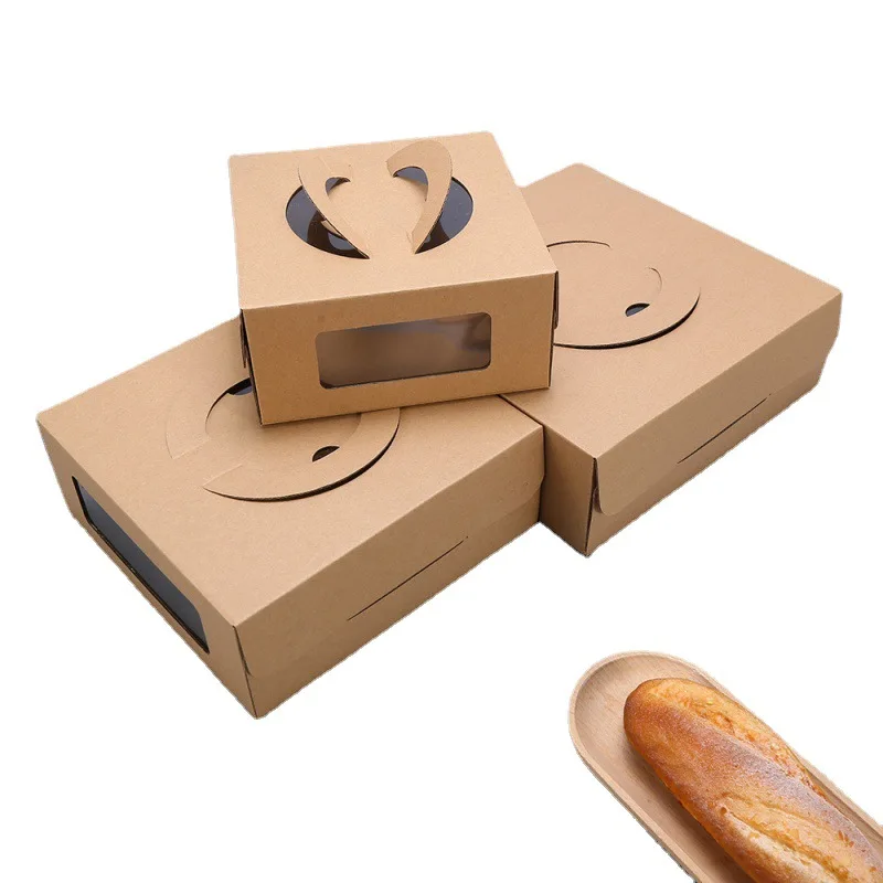 

100 шт., коробка из крафт-бумаги для приготовления пиццы