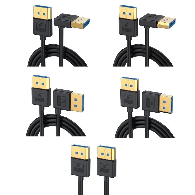 Силиконовый кабель DisplayPort DP1.4 угловое соединение 90 градусов 8K60 Гц 4K/144 Прямая