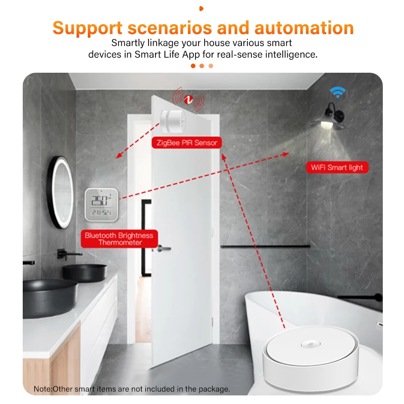 Умный шлюз ZigBee хаб с поддержкой Wi-Fi и Bluetooth дистанционным управлением через