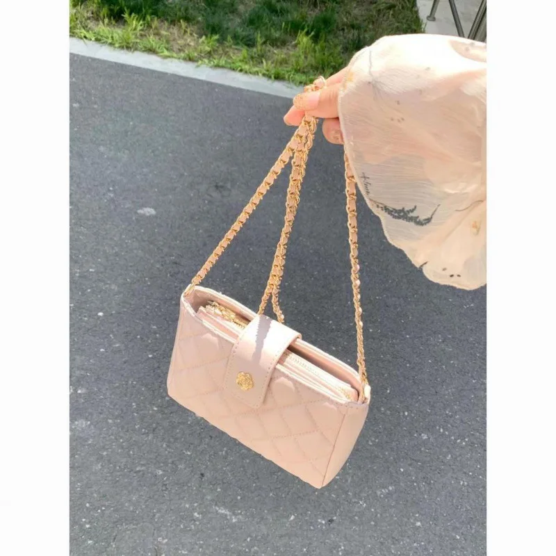 

Pink Small Bag 2023 Small Bag, Delicate Women's Foreign Style Chain Crossbody Bag, Cross-border Independent Station Luxury Bag