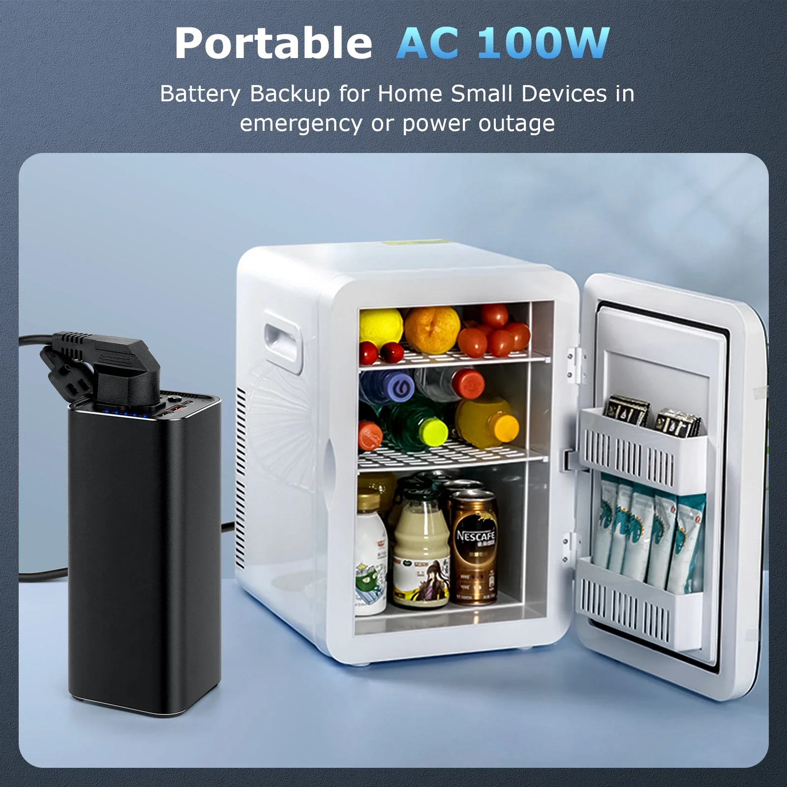 Портативный блок питания с розеткой переменного тока