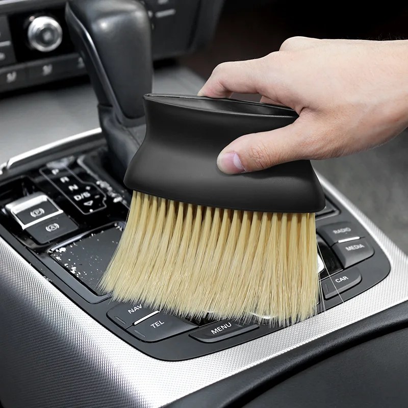

Car Sweeping Dust Soft Brush Car Wash Tool Artifact Car Interior Gap Dust Brush Air Outlet Interior Cleaning Brush