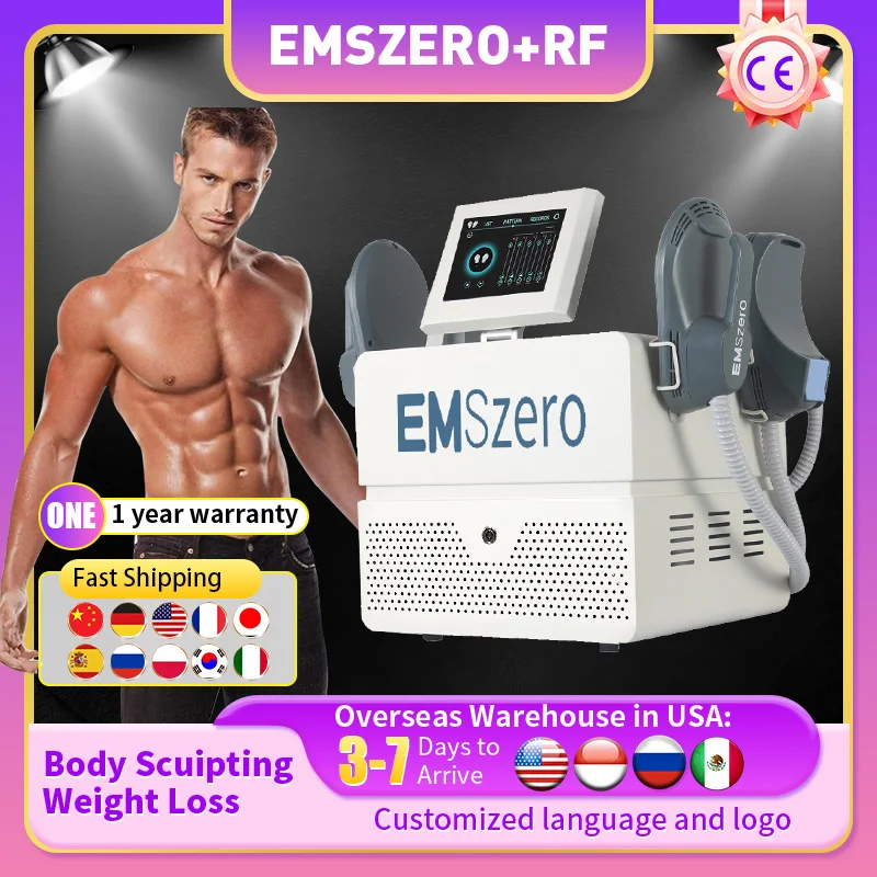 

Emszero Nova EMS 6000W Neo 14Tesla Hi-emt Muscle Sculpting Machine With 4 Handles And Pelvic Stimulation Pad Optional EMSSlim