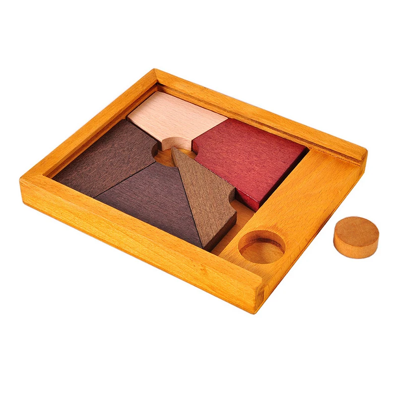 Деревянные головоломки для взрослых и детей развивающие игрушки IQ Training Challenge Juego