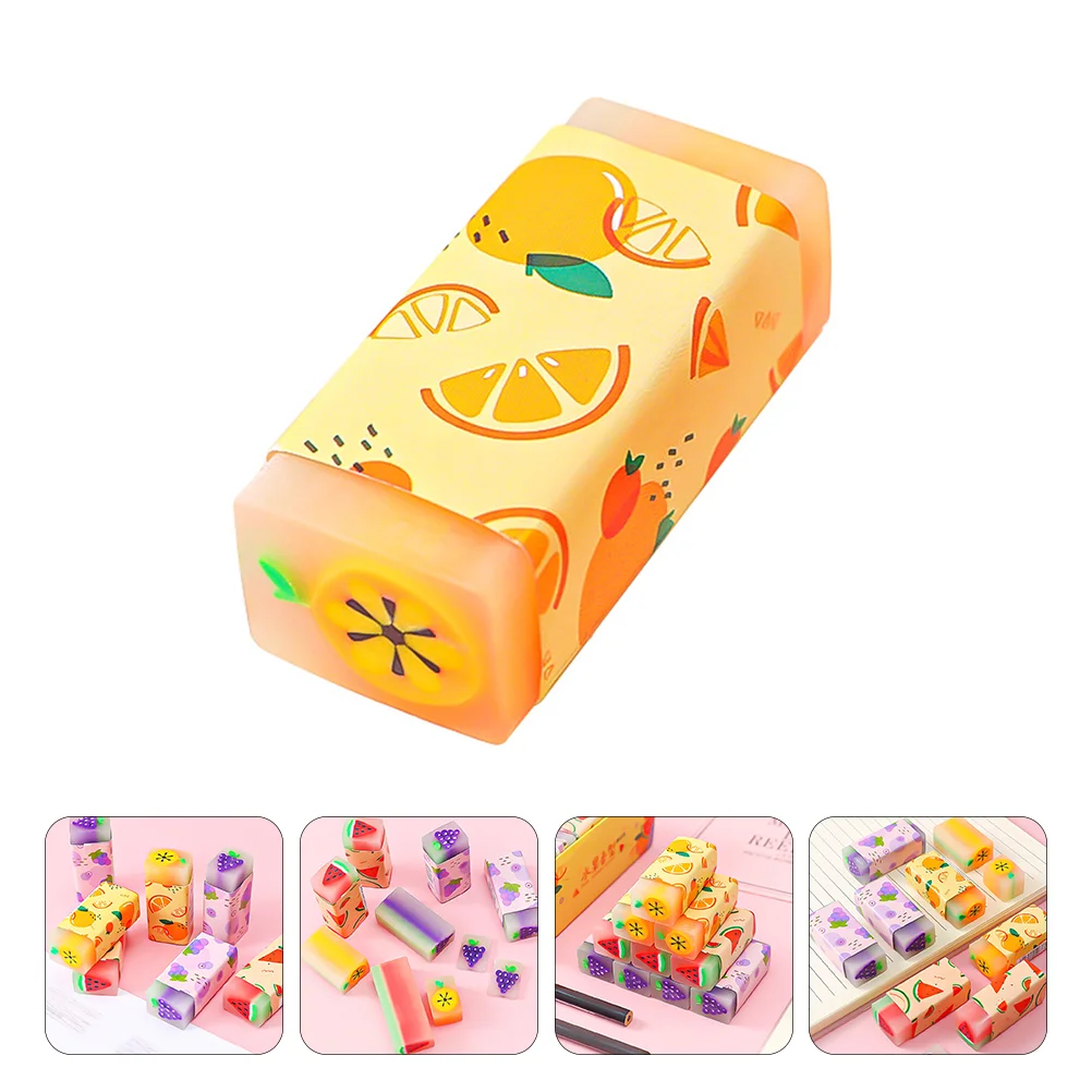 

18pcs Creative Lightweight Novel Fruit Style Lovely Eraser for Students Children Kids
