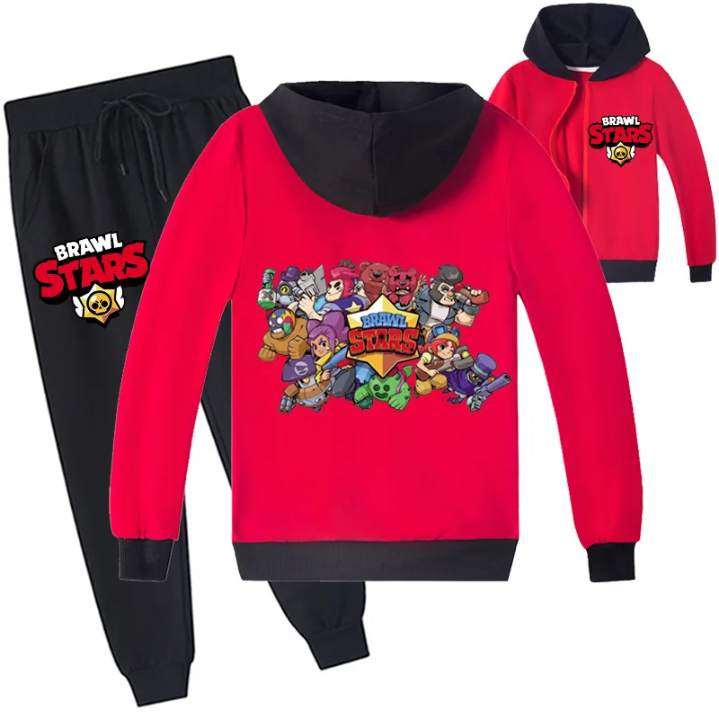 

Cute Cartoon Zipper Hoodie New 2022 Jackets Boys&Girls Kids Trousers Outfit Sweatshirt Tops+Pants Outfits 2pcs Sets Kids Clothes