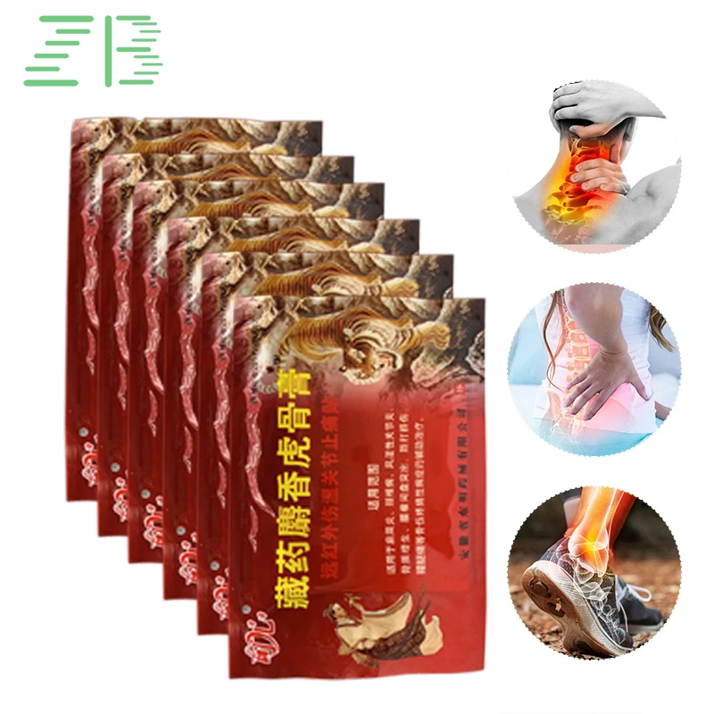

24 шт/3 сумки тигр бальзам для облегчения боли патч китайский дышащий медицинский стикер для сустава плеча ревматизм тела Массажный пластырь