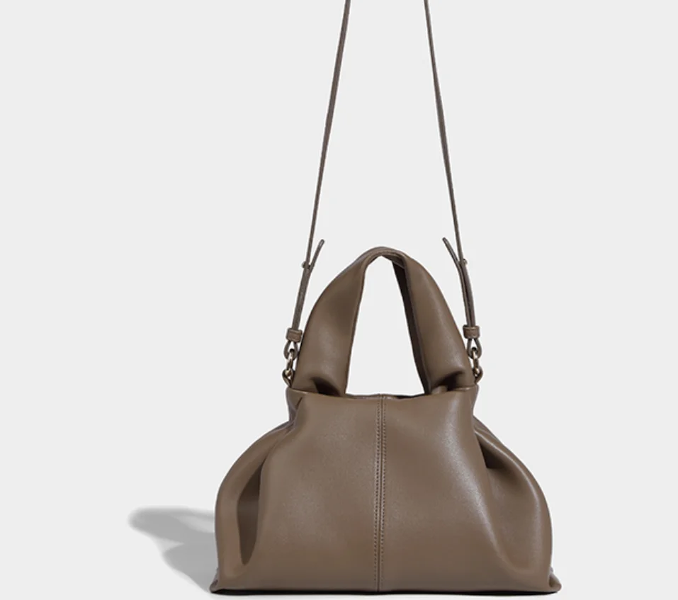 

2022 New Fashion High-Quality Leather Cloud Handbag Designer Lady Luxury One-Shoulder Cross-Body Bag Armpit Bag