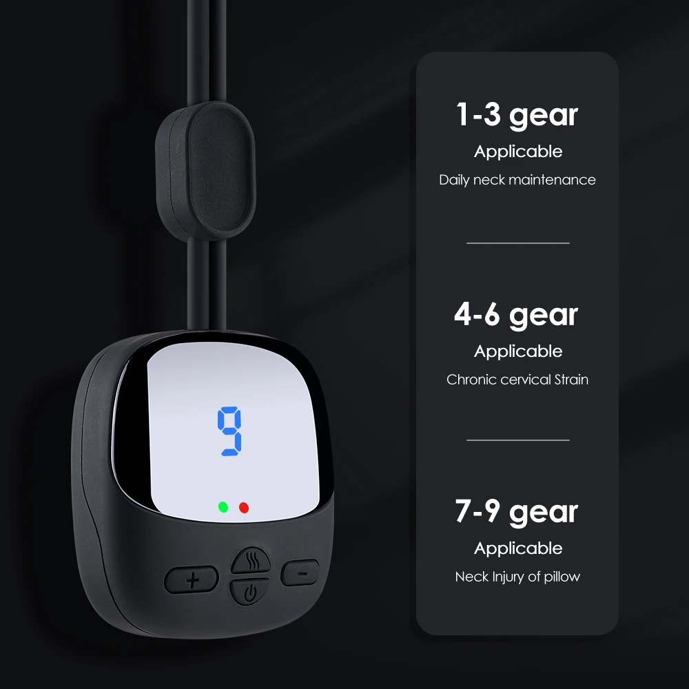 

Умный подвесной компактный импульсный массажер для плеч и шеи, горячий компресс с подогревом для шейного отдела позвоночника, импульсный м...