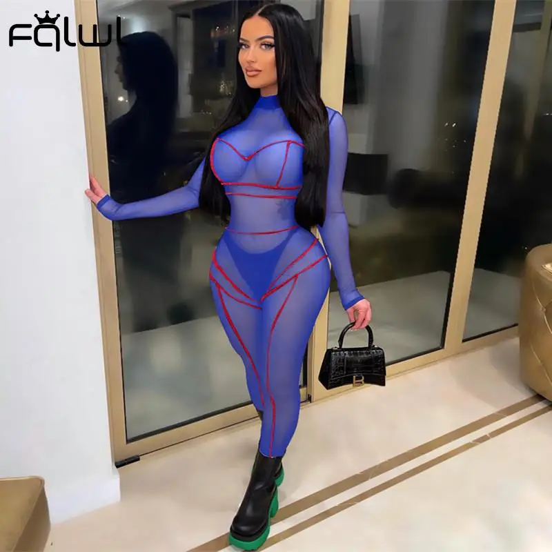 Летний сексуальный черный комбинезон FQLWL в стиле пэчворк Женский цельный
