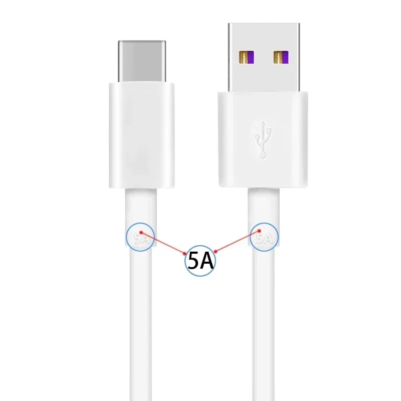 Для Huawei USB 5A Тип C Кабель P30 P20 Pro lite Mate20 10 P10 Plus 3.1 Type-C Super Charger