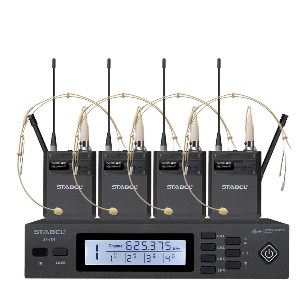 STABCL ST-704 One-Drag четыре беспроводных портативных микрофона
