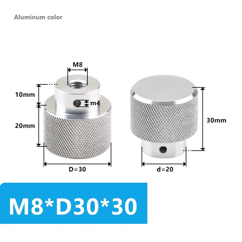 

M6 M8 M10 M12 Слепое отверстие Алюминиевый сплав Станок Маховики Накатные окисленные ручки черного/красного/алюминиевого цвета Ручки Гайка