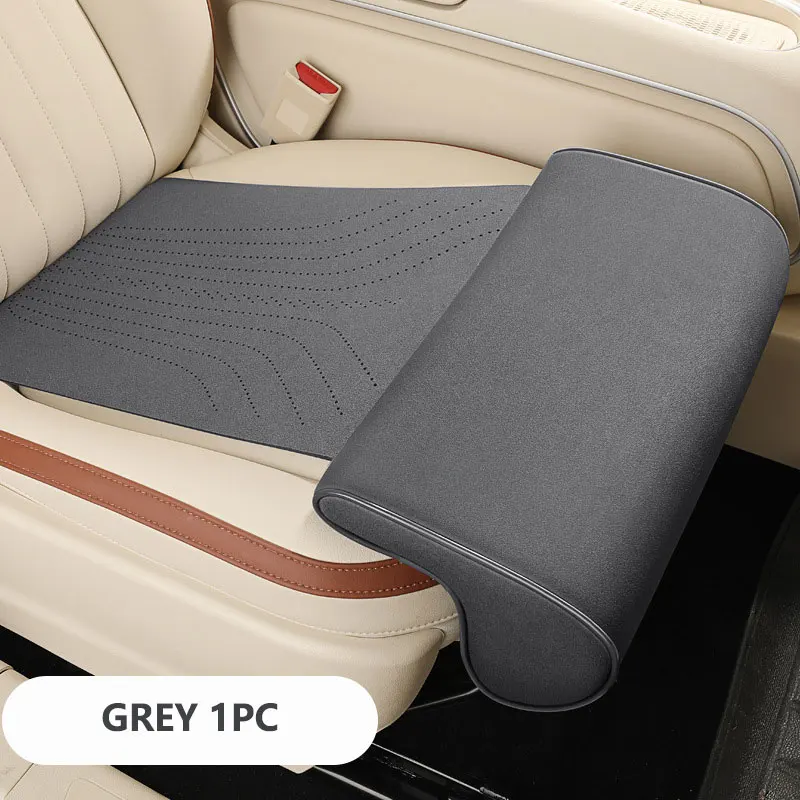 

Удлинитель для ног автомобильного сиденья, замшевый универсальный удлинитель для автомобильного сиденья, подушка для ног для водителя, пенопластовый коврик для сиденья с эффектом памяти, чехол