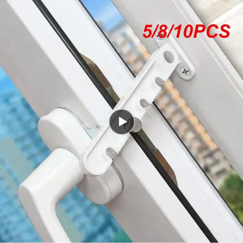 

5/8/10PCS Adjustable Window Support Casement Child Safety Wind Hook Latches Window Security Protector Child Proof Door