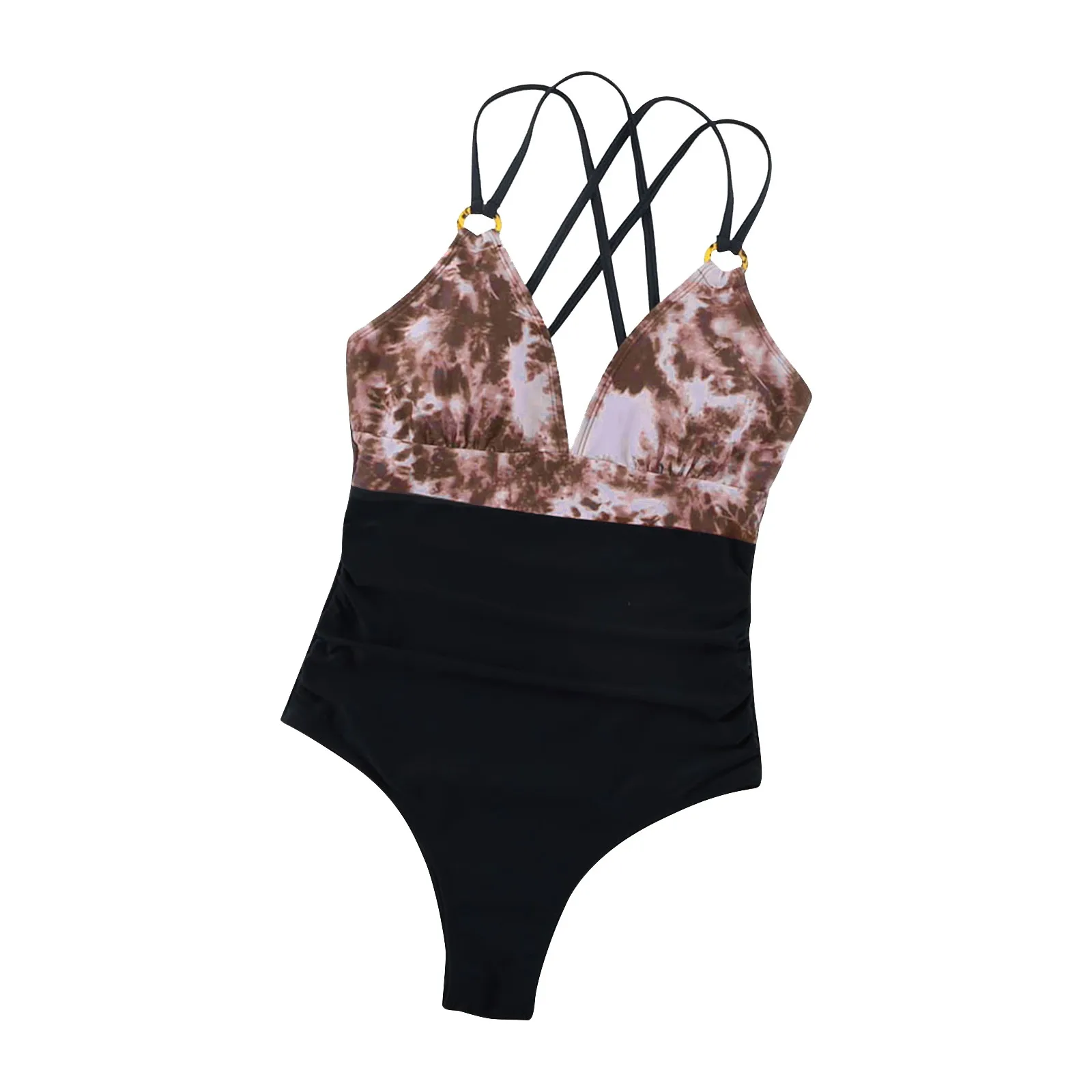 

1 шт., женский купальный костюм с V-образным вырезом