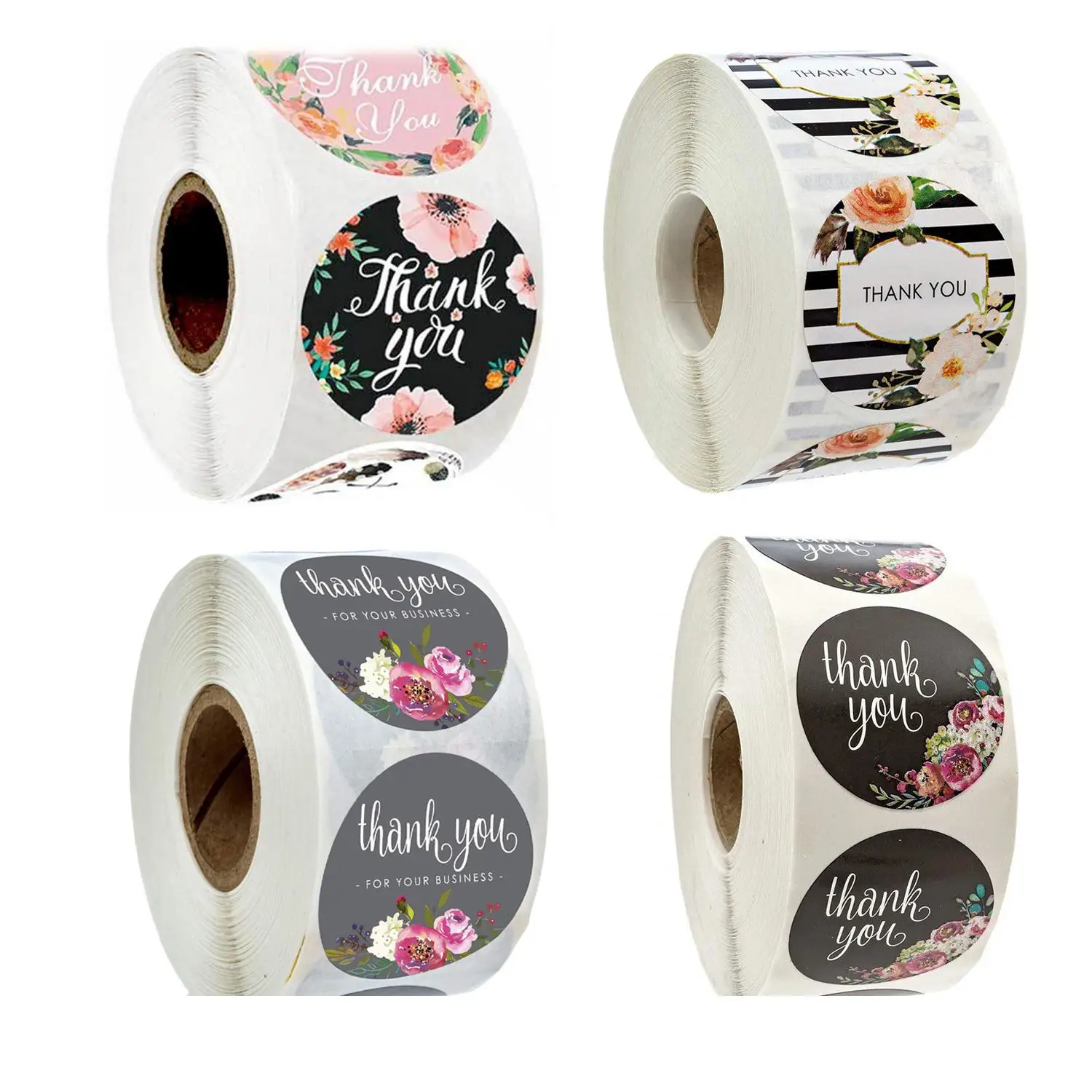 Flower Handmade Crafts Decoration Thank You Seal Sticker Envelope Decoration Wedding Decoration
